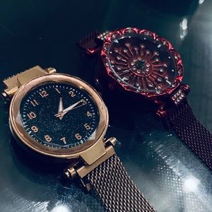 NWOT Trendy Magnet Closure Watches